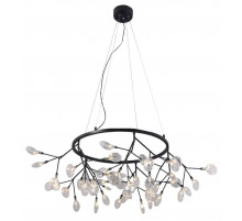 Подвесная светодиодная люстра Crystal Lux Evita SP45 D BLack/Transparent