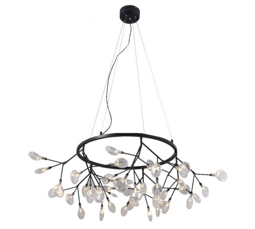 Подвесная светодиодная люстра Crystal Lux Evita SP45 D BLack/Transparent Подвесная светодиодная люстра Crystal Lux Evita SP45 D BLack/Transparent
