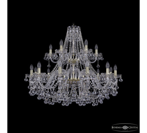 Подвесная люстра Bohemia Ivele Crystal 1409/12+6/360/2d G