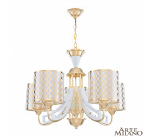 Подвесная люстра Arte Milano Florentia-3387 303387/5 Wh/Gd