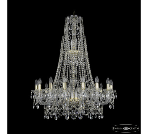 Подвесная люстра Bohemia Ivele Crystal 1411/16/300/XL-108 G Подвесная люстра Bohemia Ivele Crystal 1411/16/300/XL-108 G