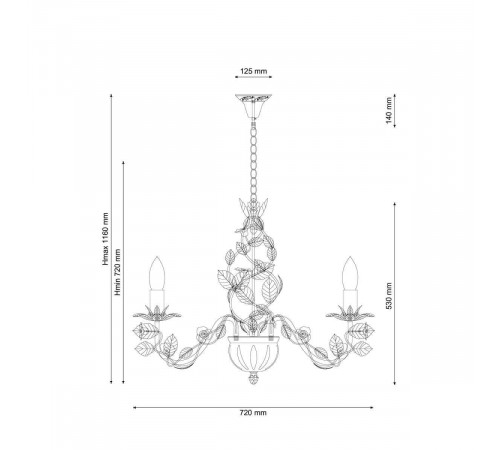 Подвесная люстра Lucia Tucci Fiori Di Rose 185.10.5 Подвесная люстра Lucia Tucci Fiori Di Rose 185.10.5
