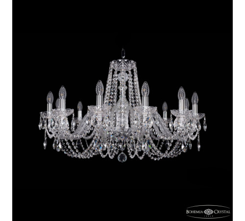 Подвесная люстра Bohemia Ivele Crystal 1402/12/300 Ni