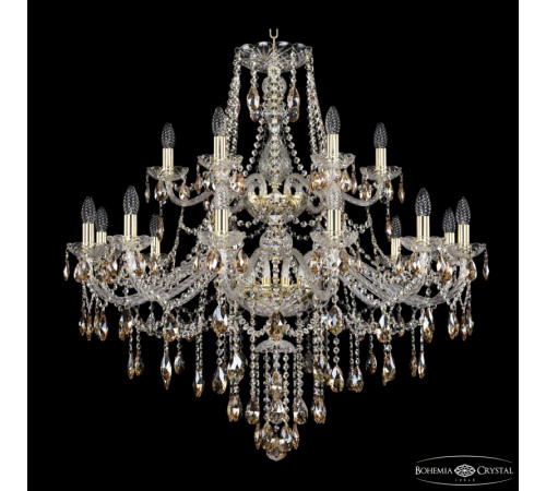 Подвесная люстра Bohemia Ivele Crystal 1415/12+6/360/2d G K721 Подвесная люстра Bohemia Ivele Crystal 1415/12+6/360/2d G K721