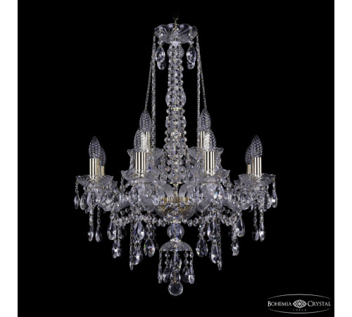 Подвесная люстра Bohemia Ivele Crystal 1415/8+4/200/h-75 G