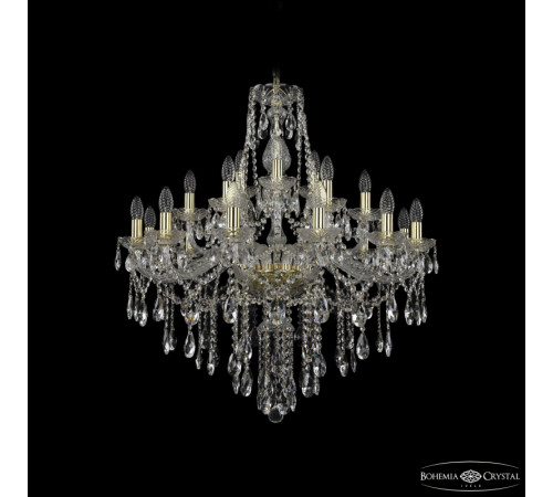 Подвесная люстра Bohemia Ivele Crystal 1415/12+6+3/300 G Подвесная люстра Bohemia Ivele Crystal 1415/12+6+3/300 G
