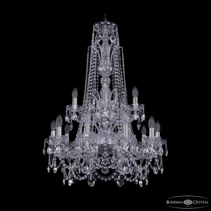 Подвесная люстра Bohemia Ivele Crystal 1411/10+5/240/XL-94/2d Ni