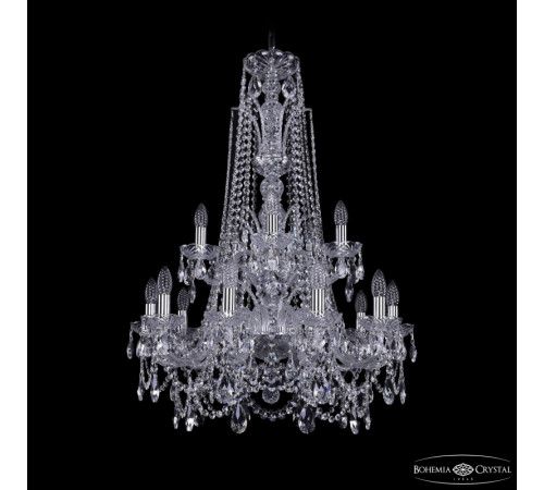 Подвесная люстра Bohemia Ivele Crystal 1411/10+5/240/XL-94/2d Ni Подвесная люстра Bohemia Ivele Crystal 1411/10+5/240/XL-94/2d Ni