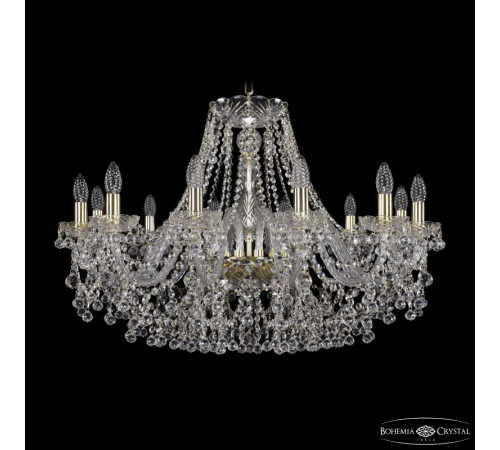Подвесная люстра Bohemia Ivele Crystal 1409/12/300 G Подвесная люстра Bohemia Ivele Crystal 1409/12/300 G
