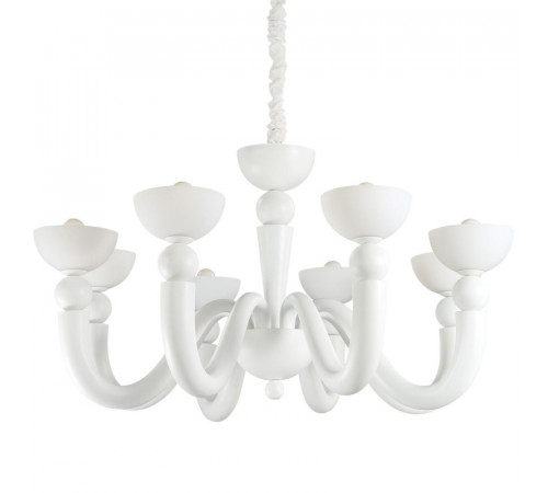 Подвесная люстра Ideal Lux Bon Bon SP8 Bianco 094007 Подвесная люстра Ideal Lux Bon Bon SP8 Bianco 094007