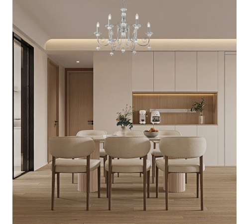 Подвесная люстра Arte Milano 346109/6 CR Подвесная люстра Arte Milano 346109/6 CR