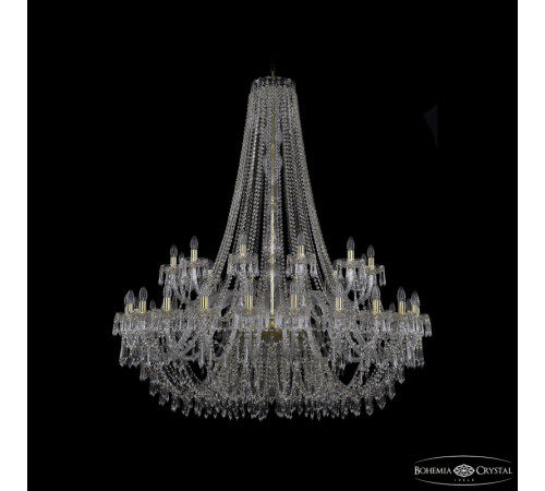Подвесная люстра Bohemia Ivele Crystal 1403/24+12/530/h-160 G