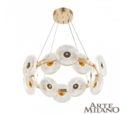 Подвесная люстра Arte Milano 3653.D600.H800.LED G Подвесная люстра Arte Milano 3653.D600.H800.LED G