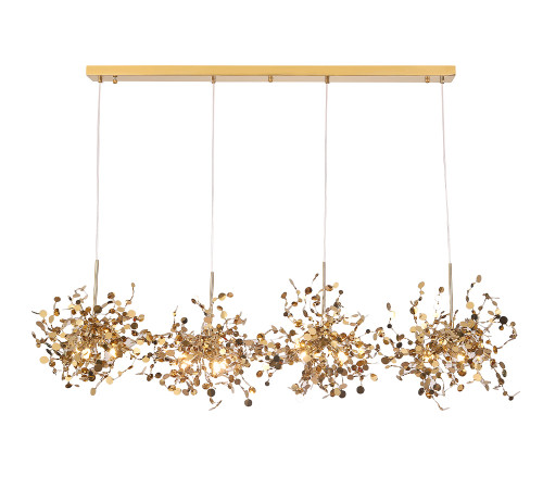 Подвесная люстра Crystal Lux GARDEN SP3х4 L1600 GOLD Подвесная люстра Crystal Lux GARDEN SP3х4 L1600 GOLD