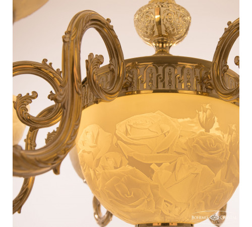 Подвесная люстра Bohemia Ivele Crystal Florence 71203P/8/210 GW P1 U Rose