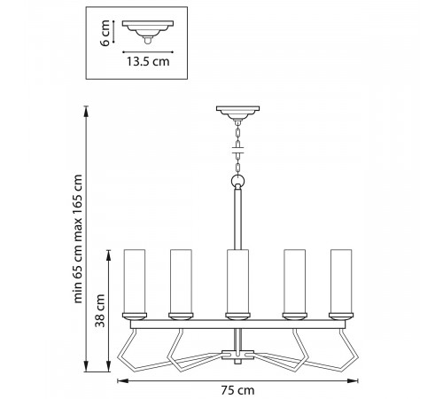 Подвесная люстра Lightstar Flume 723085 Подвесная люстра Lightstar Flume 723085