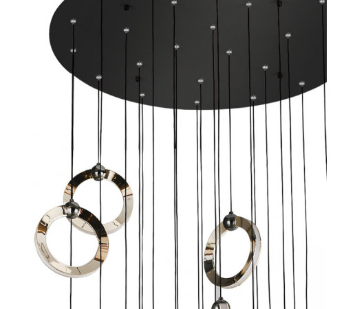 Подвесная люстра Lumien Hall Livin LH8028/24P-BK-SGD-PBK