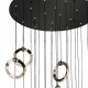 Подвесная люстра Lumien Hall Livin LH8028/24P-BK-SGD-PBK