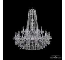 Подвесная люстра Bohemia Ivele Crystal 1410/12+6/300/h-95/2d Ni V0300