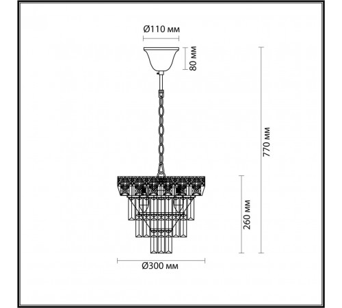 Подвесная люстра Lumion Classi 5232/4 Подвесная люстра Lumion Classi 5232/4