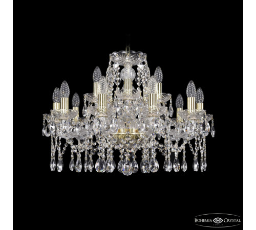 Подвесная люстра Bohemia Ivele Crystal 1413/10+5/220 G Подвесная люстра Bohemia Ivele Crystal 1413/10+5/220 G