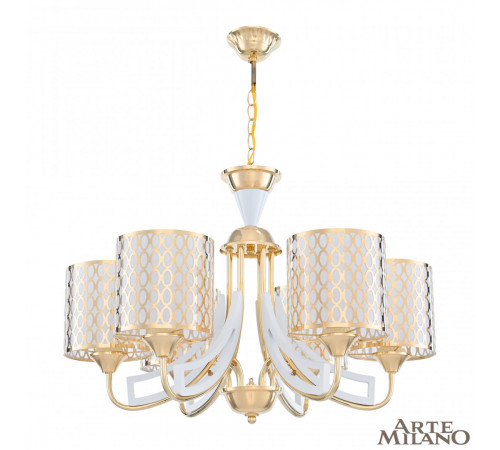 Подвесная люстра Arte Milano Florentia-3387 303387/6 Wh/Gd Подвесная люстра Arte Milano Florentia-3387 303387/6 Wh/Gd