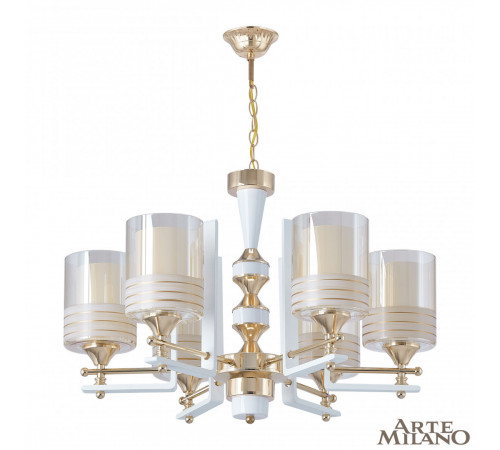Подвесная люстра Arte Milano Florentia-6087 306087/6 Wh/Gd
