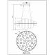 Подвесная люстра Wertmark Paula WE157.31.103