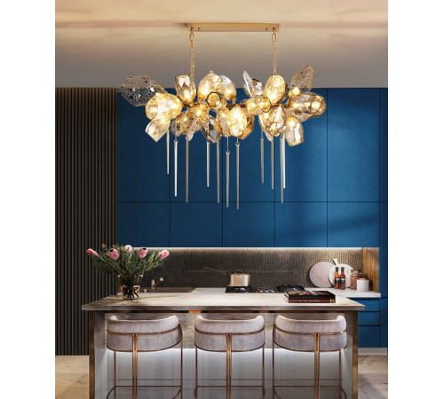Подвесная люстра Delight Collection Britannica 8898P/BL gold/smoky Подвесная люстра Delight Collection Britannica 8898P/BL gold/smoky