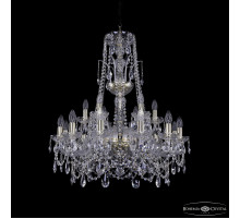 Подвесная люстра Bohemia Ivele Crystal 1411/12+6/240/XL-83 G