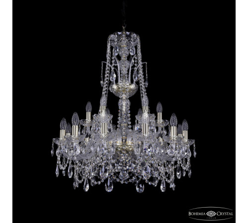 Подвесная люстра Bohemia Ivele Crystal 1411/12+6/240/XL-83 G Подвесная люстра Bohemia Ivele Crystal 1411/12+6/240/XL-83 G