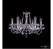 Подвесная люстра Bohemia Ivele Crystal 1402/6/195 Ni Leafs