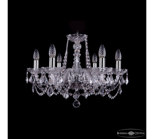 Подвесная люстра Bohemia Ivele Crystal 1402/6/195 Ni Leafs Подвесная люстра Bohemia Ivele Crystal 1402/6/195 Ni Leafs