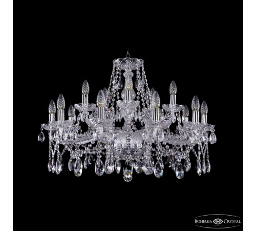 Подвесная люстра Bohemia Ivele Crystal 1413/10+5/300 Ni Подвесная люстра Bohemia Ivele Crystal 1413/10+5/300 Ni