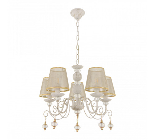 Подвесная люстра Arte Milano 347620/5 WT+G Подвесная люстра Arte Milano 347620/5 WT+G