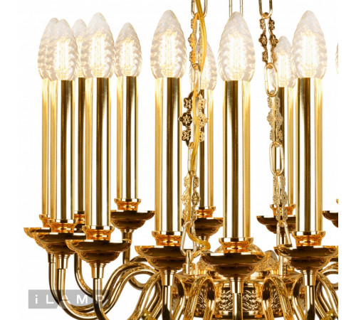 Подвесная люстра iLamp Louvre MD8551-15 GD Подвесная люстра iLamp Louvre MD8551-15 GD