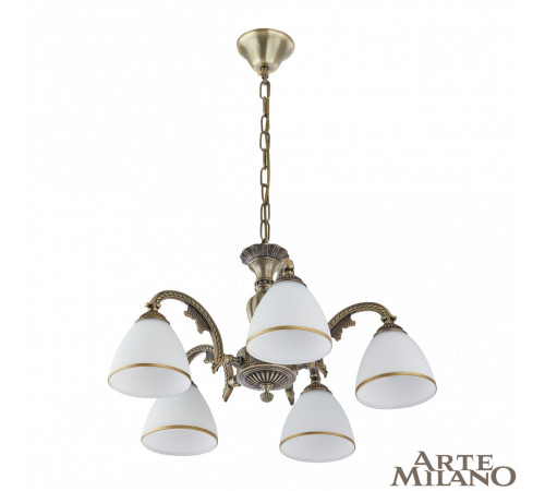 Подвесная люстра Arte Milano 340837/5 AB Подвесная люстра Arte Milano 340837/5 AB