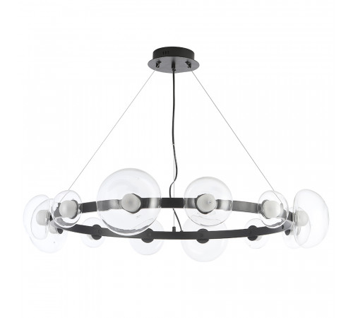 Подвесная люстра Crystal Lux BOSQUE SP12 BLACK/TRANSPARENT Подвесная люстра Crystal Lux BOSQUE SP12 BLACK/TRANSPARENT