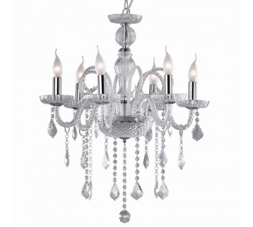 Подвесная люстра Ideal Lux Giudecca SP6 Trasparente 027821 Подвесная люстра Ideal Lux Giudecca SP6 Trasparente 027821