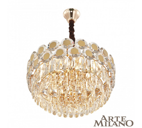 Подвесная люстра Arte Milano 97188.D550.H260.E14.12 G Подвесная люстра Arte Milano 97188.D550.H260.E14.12 G