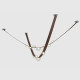 Подвесная люстра Crystal Lux BOSQUE SP7 L3000 BROWN/TRANSPARENT