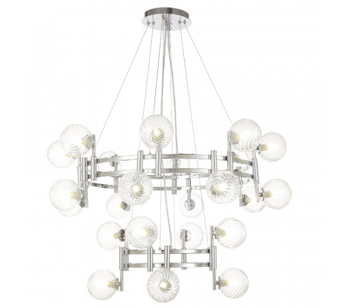 Подвесная люстра Crystal Lux LUXURY SP16+8 CHROME Подвесная люстра Crystal Lux LUXURY SP16+8 CHROME