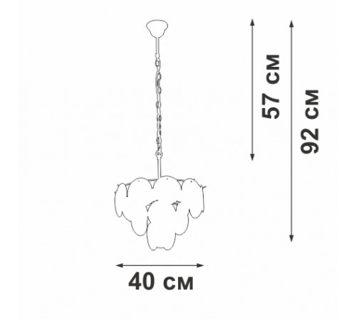 Подвесная люстра Vitaluce V5889-8/5 Подвесная люстра Vitaluce V5889-8/5