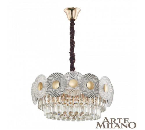 Подвесная люстра Arte Milano 1508B.D550.H250.E14.9 G Подвесная люстра Arte Milano 1508B.D550.H250.E14.9 G