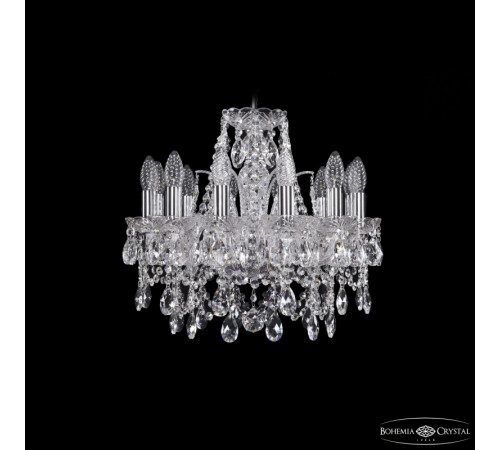 Подвесная люстра Bohemia Ivele Crystal 1411/12/141 Ni Подвесная люстра Bohemia Ivele Crystal 1411/12/141 Ni