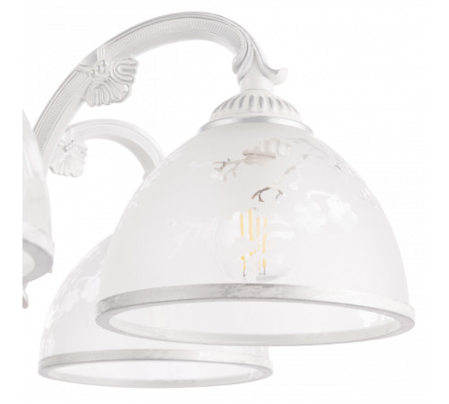 Подвесная люстра Arte Milano 349737/6 WT+SL Подвесная люстра Arte Milano 349737/6 WT+SL