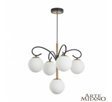 Подвесная люстра Arte Milano Neapolis 273808/4+1 BK/GD