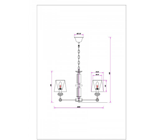 Подвесная люстра Arte Lamp Brocca A4093LM-5AB