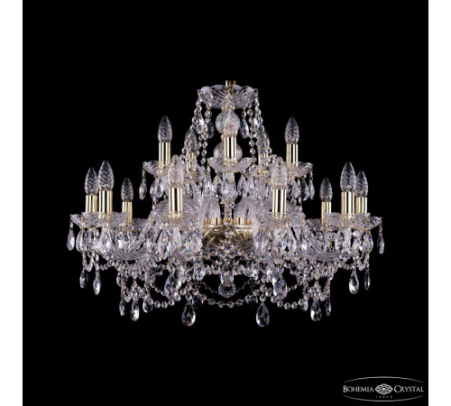 Подвесная люстра Bohemia Ivele Crystal 1411/10+5/240 G Подвесная люстра Bohemia Ivele Crystal 1411/10+5/240 G