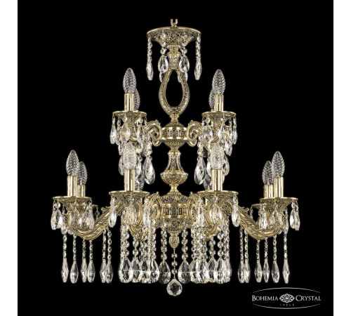 Подвесная люстра Bohemia Ivele Crystal Florence 71302/8+4/210/2d A GB Подвесная люстра Bohemia Ivele Crystal Florence 71302/8+4/210/2d A GB